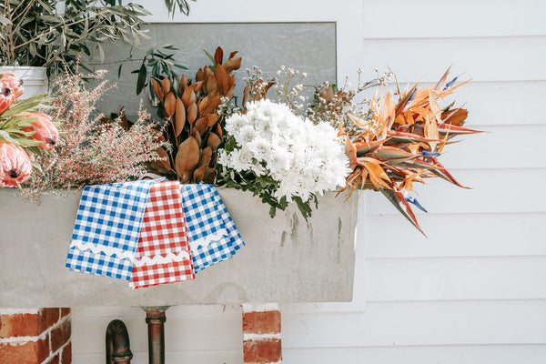 Blue Gingham Tea Towel