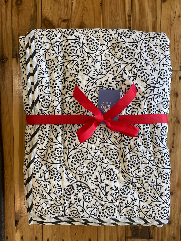 Black and White Indian Quilt