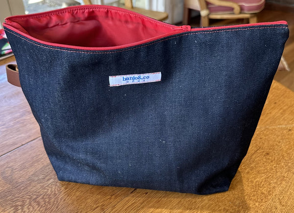 Denim Washbag