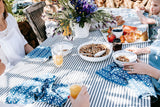 Navy Ticking Tablecloth