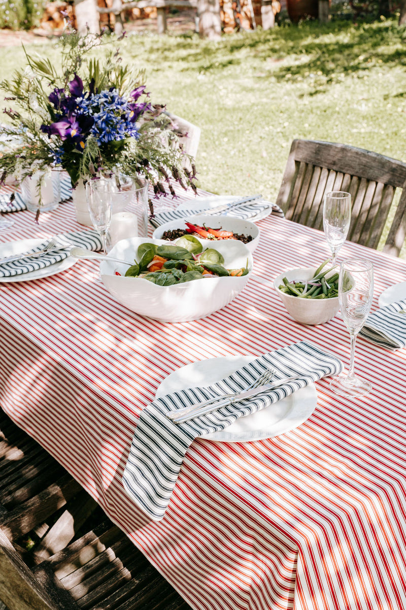 Navy Ticking Napkins