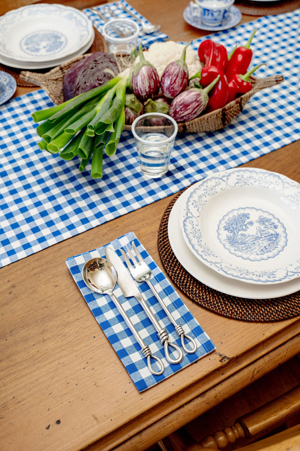 Blue Gingham Napkins