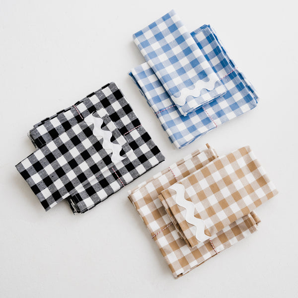 Black Gingham Placemats
