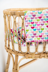 Flannelette Baby Blanket - Hearts