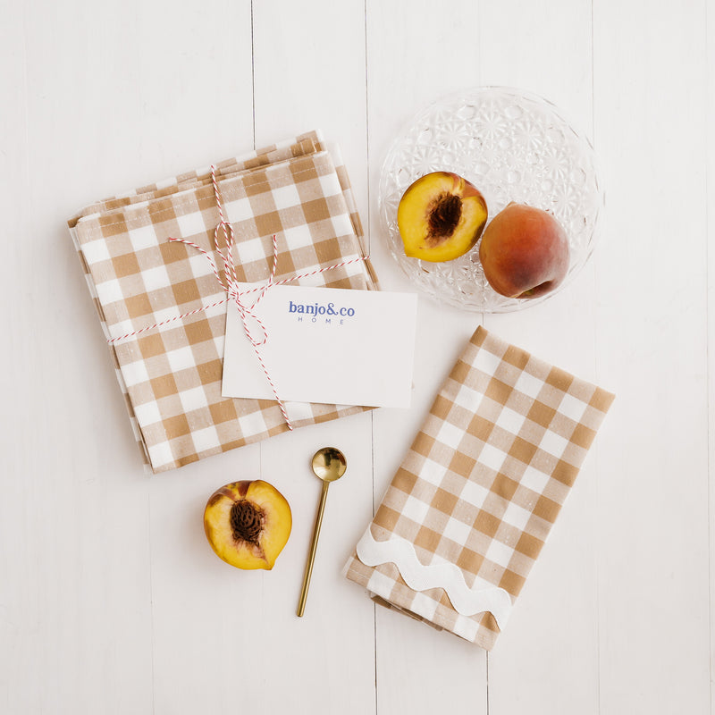 Stone Gingham Placemats