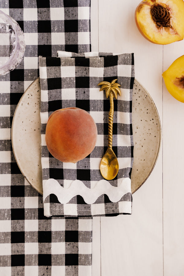 Black Gingham Placemats