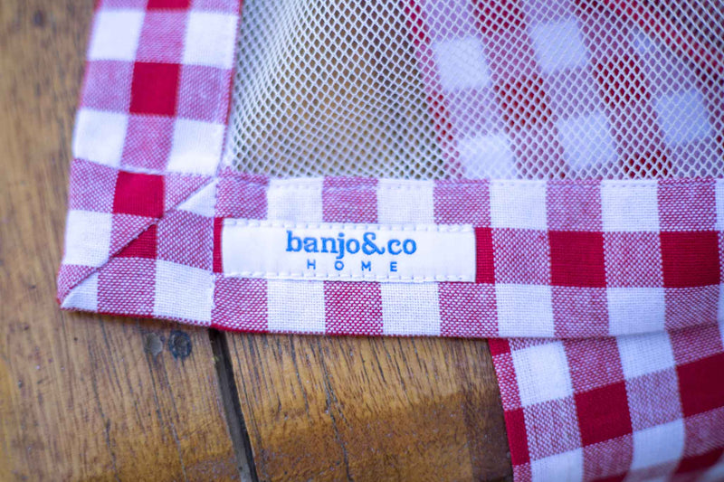 Red Gingham Food Cover